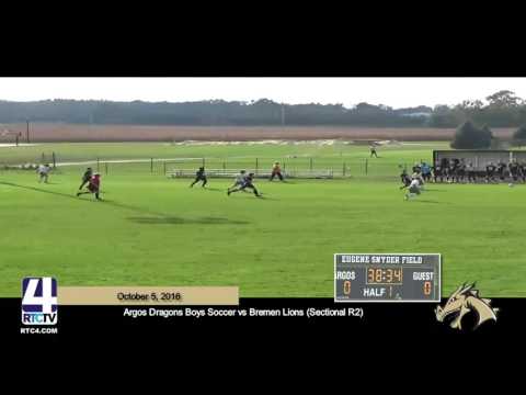 Argos Boys Soccer Sectional R2 vs Bremen