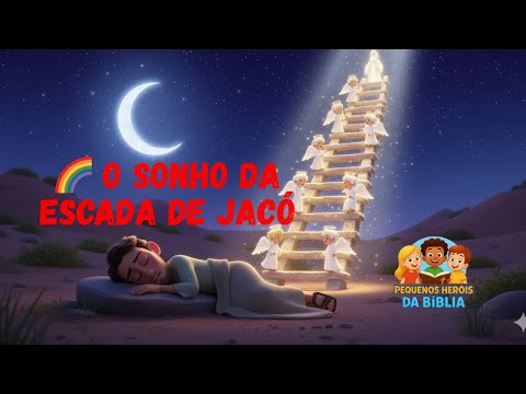 O Sonho da Escada de Jacó! 🌈 | História Bíblica Infantil – Pequenos Heróis da Bíblia