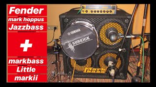 Video thumbnail for 🔶Fender Mark Hoppus Jazz Bass + Markbass Little Mark II (Test/Playthrough/Demo/Review) by Produccions F 2 F