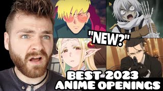 First Time Reacting to "The Best ANIME Openings Of 2023" | New Anime Fan!