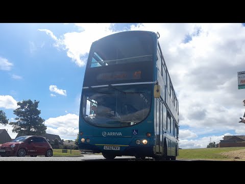 *full route*arriva northumbria 7491 LF02PKV Wright eclipse gemini 1 B7TL 43 Newcastle