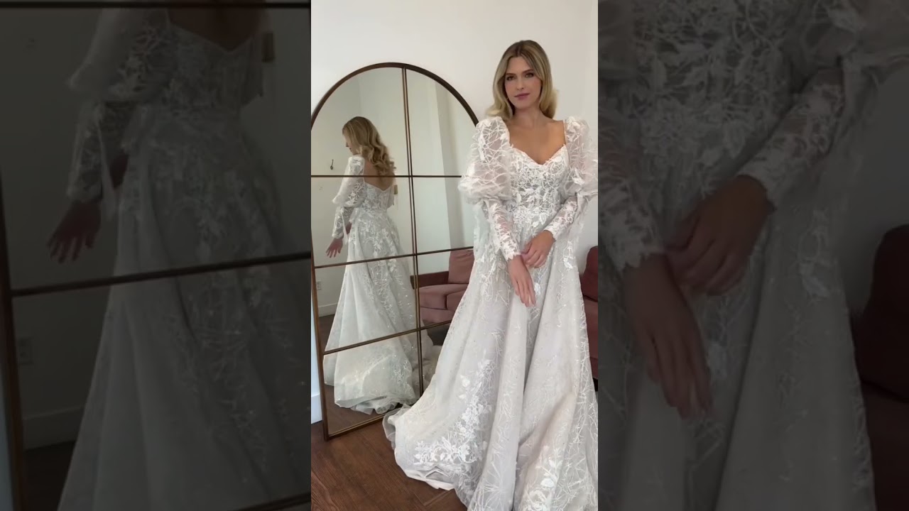 I Get Paid to Try on Wedding dresses🤍 (dresses are unreleased from Allure Bridals)