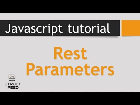 Javascript Tutorial 10 Rest Parameters