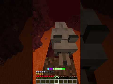 Rescuing Dog from Lava in Minecraft
