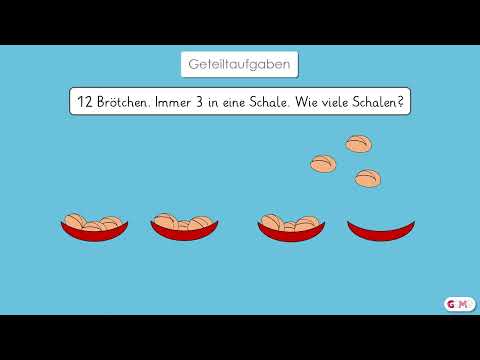 Geteiltaufgaben - Einführung Aufteilen - Klasse 2