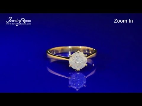 JEWELRY LIVE AUCTIONS - 1 1/5 CARAT DIAMOND SOLITAIRE 14KT SOLID GOLD ENGAGEMENT RING