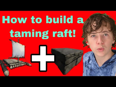 Ark taming raft | ark taming raft design | taming raft design ark | ark how to build a taming raft