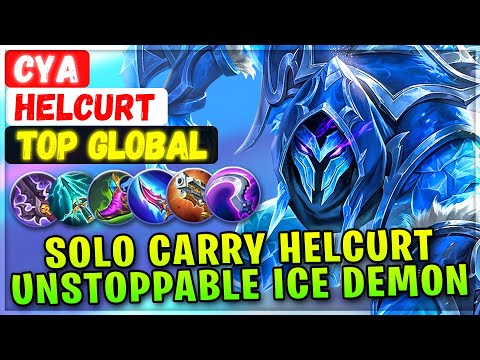 Solo Carry Helcurt Unstoppable Ice Demon [ Top Global Helcurt ] Cya︎ - Mobile Legends Emblem & Build