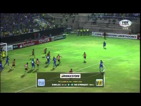 Copa Bridgestone Libertadores: Emelec (3) vs The Strongest (0)