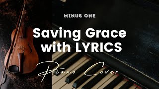 Saving Grace by Hillsong - Key of D - Karaoke - Minus One with LYRICS - Piano cover