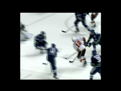 Sept/21/10 - Flames @ Canucks - Hagman dekes and scores!
