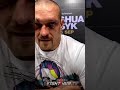 OLEKSANDR USYK GIVES SPECIAL MESSAGE TO UKRAINIAN FANS RIGHT AFTER JOSHIA WIN