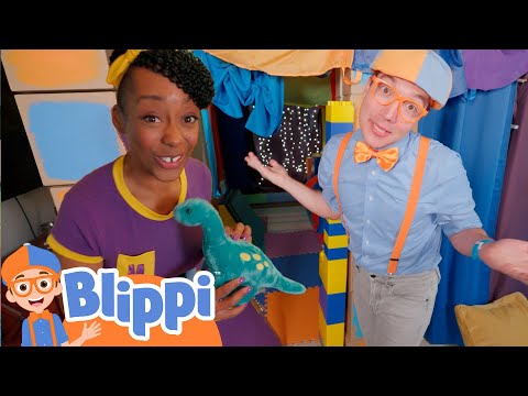 Blippi & Meekah Build a Big Fort + More | Blippi Videos for Kids | Moonbug Kids - Back To School