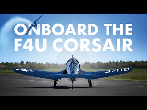 Onboard the F4U Corsair (FULL DISPLAY) 4K RAW SOUND
