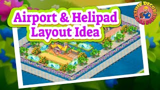 Airport & Helipad Layout Idea || Township Decor Ideas