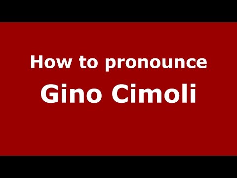 How to pronounce Gino Cimoli (Italian/Italy)  - PronounceNames.com
