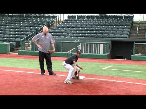 Ripken Baseball Fielding Tip - Picking Balls in the Dirt at 1st Base