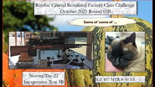 CZ 457 MTR October RD 03B: Rimfire Central Restricted Factory Class Challenge (inexpensive ammo)