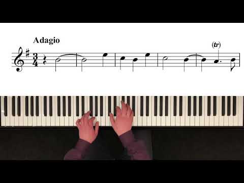 J.Chr. PEPUSCH - Adagio (3. Satz) aus der Sonate in G Dur (Playalong - Klavier Begleitung) für Oboe