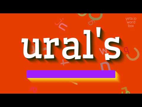 URAL'S - HOW TO PRONOUNCE URAL'S?
