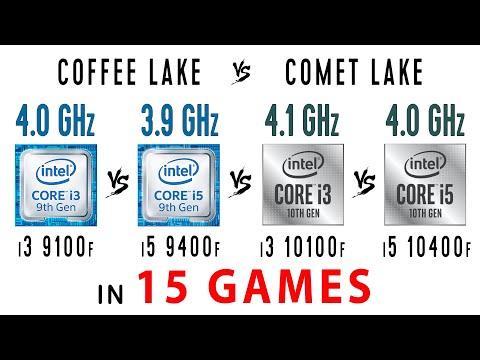 i3 9100f vs i5 9400f vs i3 10100f vs i5 10400f in 15 Games