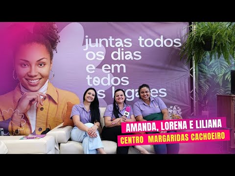 Lorena, Liliana e Amanda do Centro Margaridas em Cachoeiro de Itapemirim