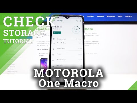 How to Check Storage in MOTOROLA One Macro – Storage Information