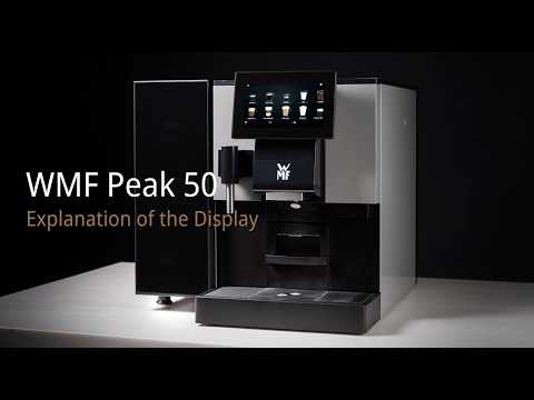 WMF Peak 50 - Επεξήγηση της οθόνης αφής