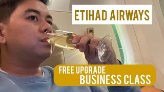 Free Business Class upgrade Eithad Airways