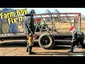 Feeder Wagon Wheel Bearing Replacement Spreading Some Manure