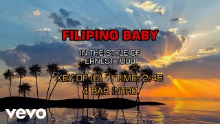 Ernest Tubb - Filipino Baby (Karaoke)