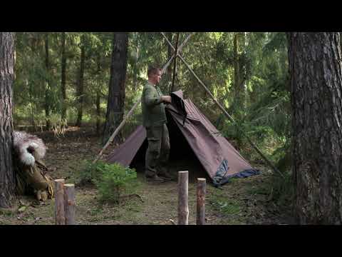 6 Days Solo Bushcraft - Part 3 / Big Mushrooms, Kuksa carving & Relaxing - Wild Camping Adventure