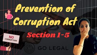 Prevention of Corruption Act 1988 | Section 1-6
