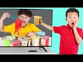 Kaden Vs Eric TV Food Battle With Fruits Slime Art