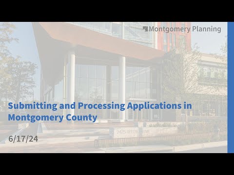 Submitting And Processing Applications In Montgomery County