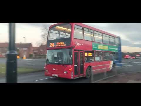*First day of revised route* | Go North East 6135 on the 794 to Stanley | Passing through Slatyford