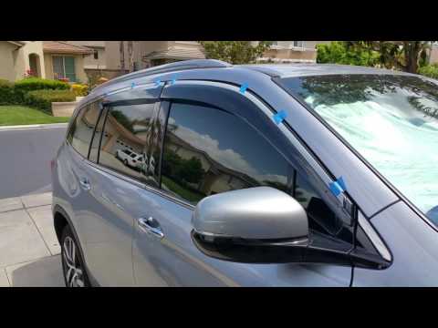 Window Visors AVS Acrylic Visors vs WELLVisors Polycarbonate Unbreakable Full HD 2017
