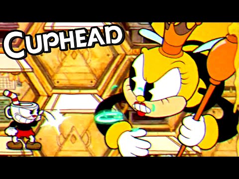 Cuphead + DLC ☕️ All Bosses and Stages ☕️ Rumor Honeybottoms "Honeycomb Herald"
