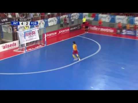 Gol de Rivillos (5-2) en Movistar Inter - FC Barcelona Lassa. Play Off Final