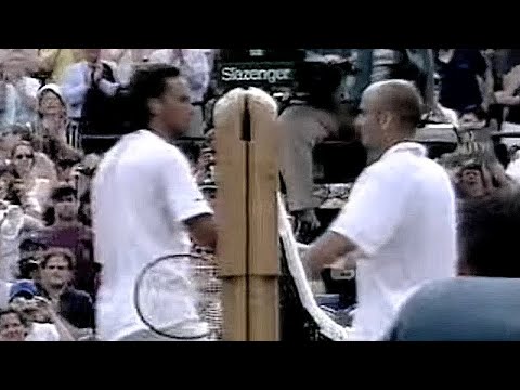 Andre Agassi vs Patrick Rafter 1999 Wimbledon SF Highlights