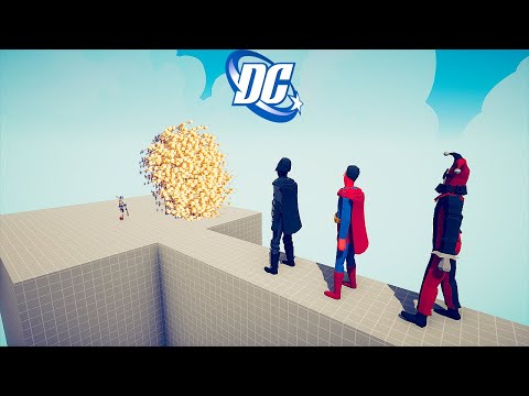3x DC HEROES vs EVERY GOD - Totally Accurate Battle Simulator | TABS