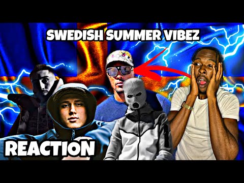 AMERICAN REACTS TO FAVORITE SWEDISH RAP SONGS (SUMMER VIBEZ PLAYLIST) FT. EINÁR, THRIFE, 23