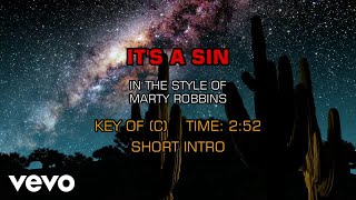Marty Robbins - It's A Sin (Karaoke)