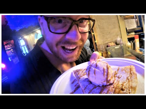 Oslo STREET FOOD Part 2, eating DELICIOUS Crêpes and the Chef reveals her BEST SELLING TRICK!