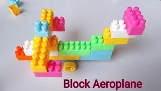 Aeroplane block toy। block wala khilona। satisfying Building Blocks #asmr#asmrsounds  #buildingbloc