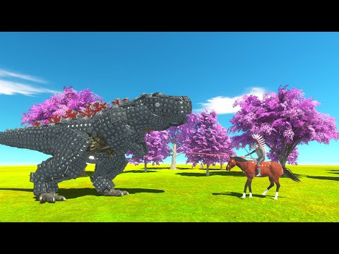 T-Rex Armor Full vs Every Unit - Animal Revolt Battle Simulator Gameplay