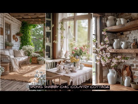 Spring classical country cottage Shabby chic decor ideas Vintage-Inspired |Home Interior rusticStyle