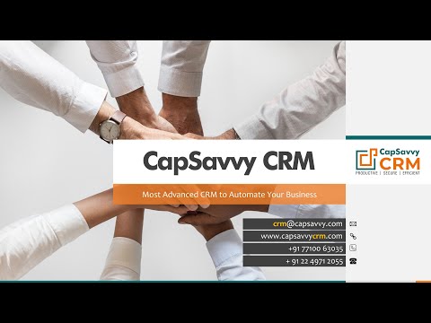 CapSavvy CRM Demo