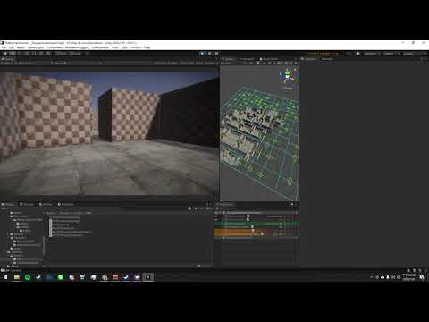 [Unity3D] BSP Dungeon FPS walking Test