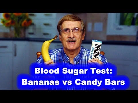 Blood Sugar Test: Bananas vs Candy Bars Video